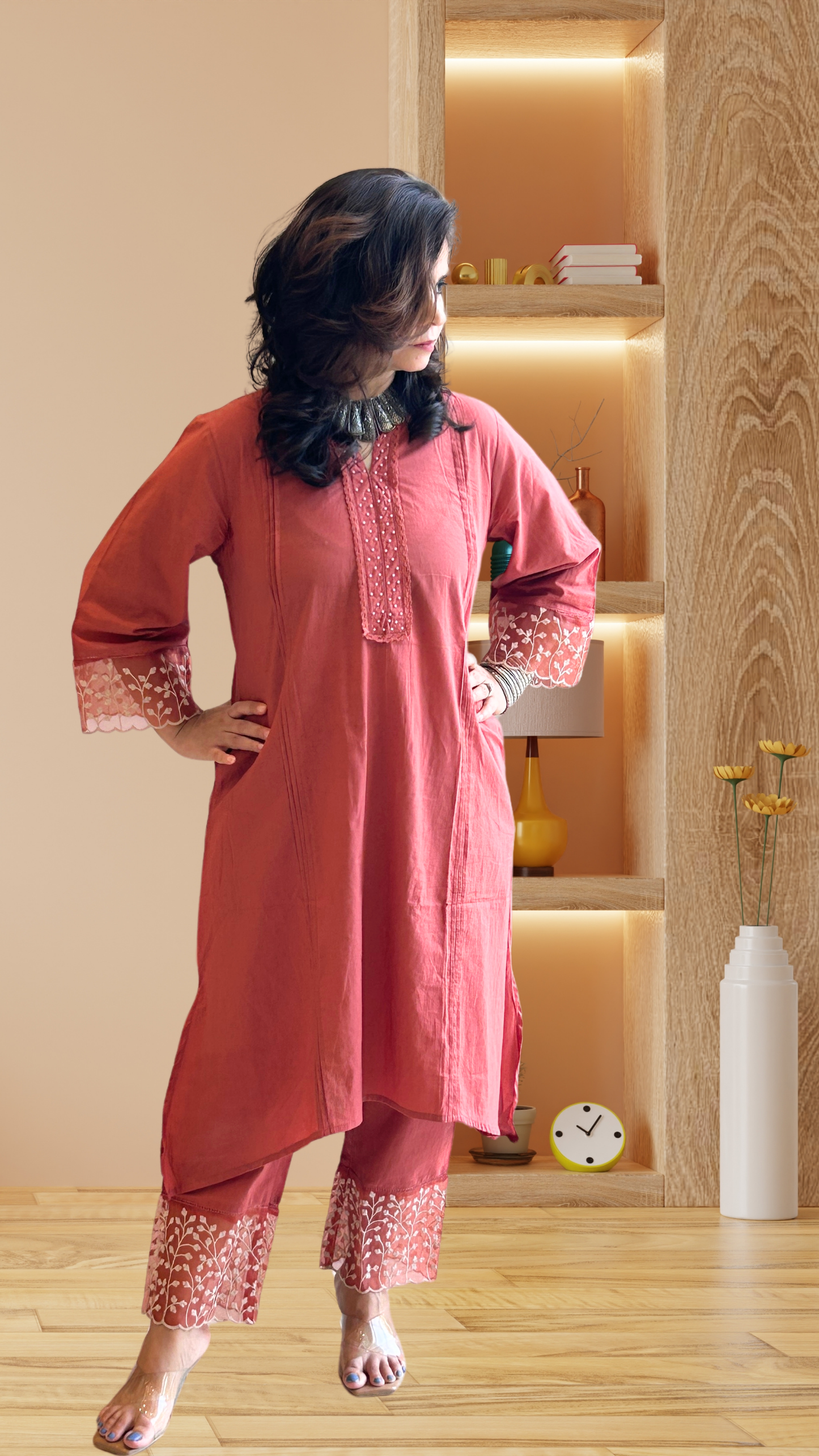 Dusky Lace- Kurta Kord