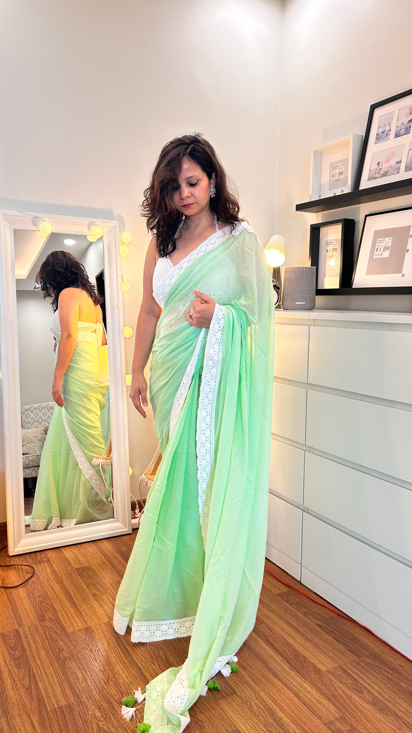 Lacy Splash |Mint Serenity