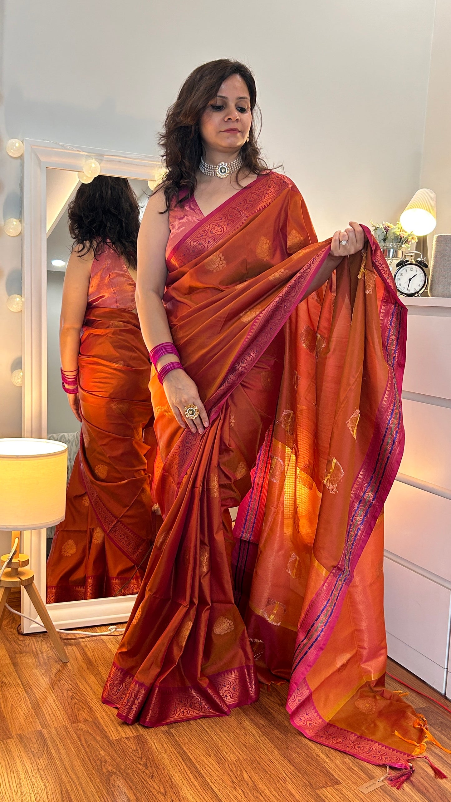 Regal Threads |Sunset Bloom