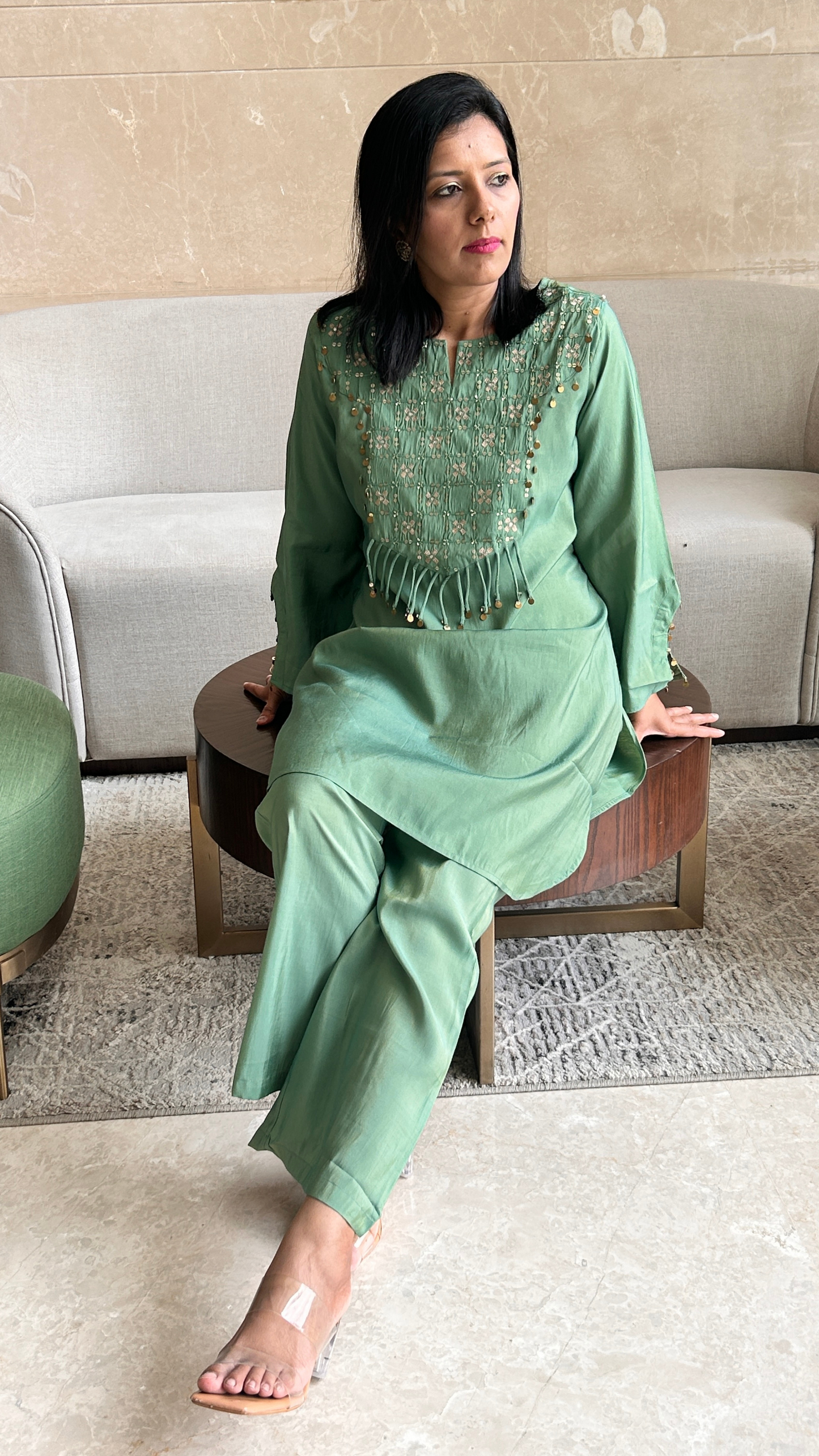 Sequin Sage Set