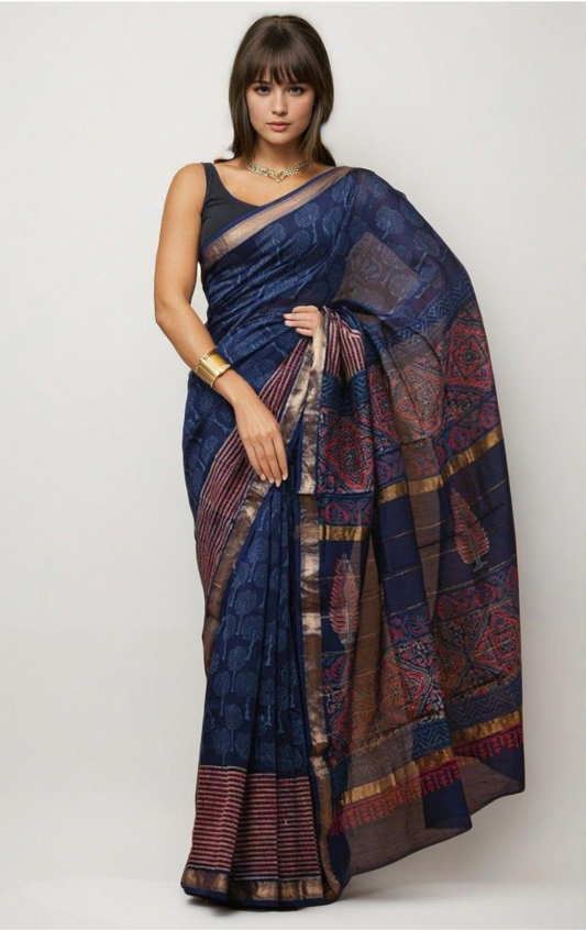 Block Beauty | Indigo Crimson