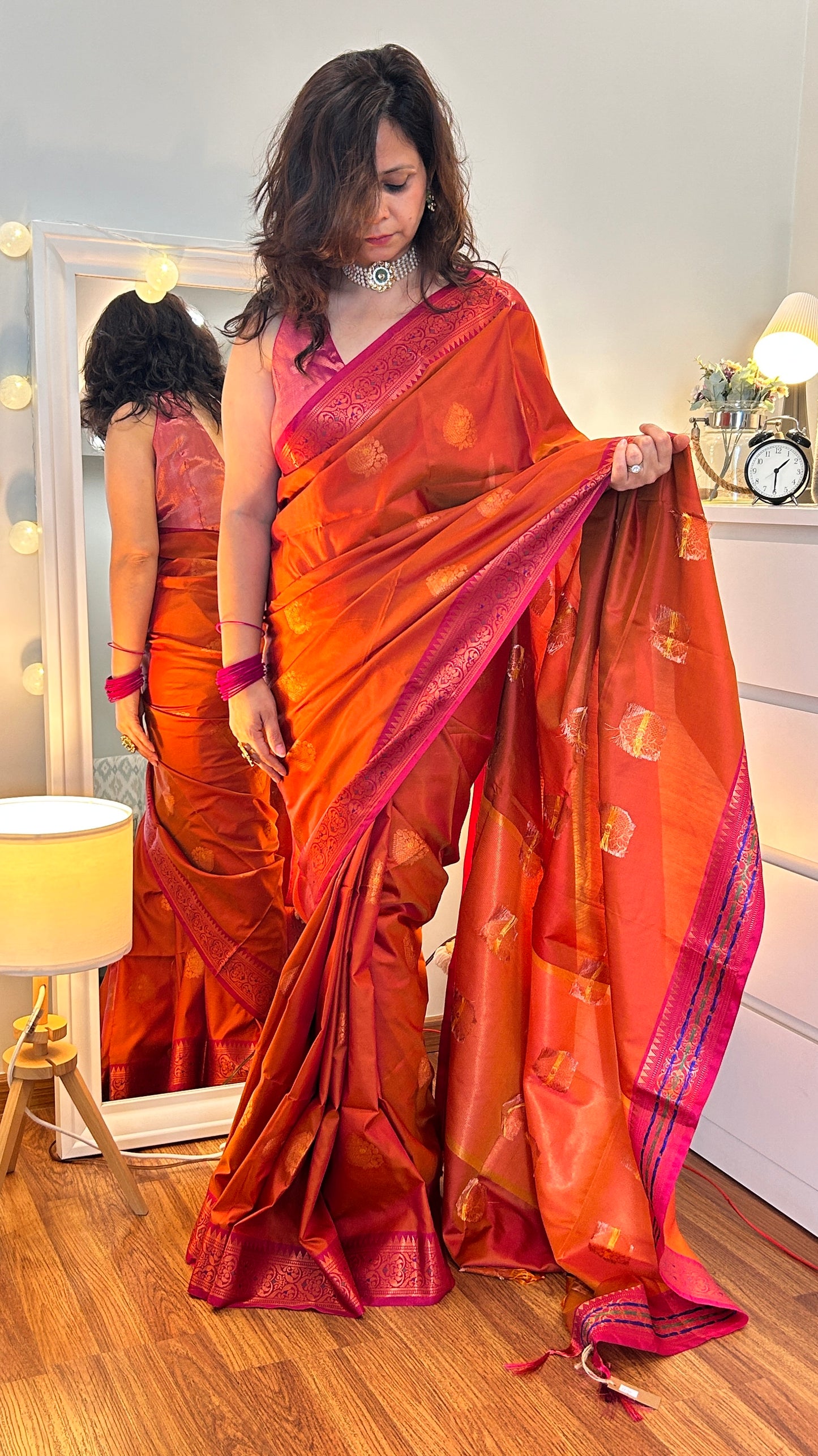 Regal Threads |Sunset Bloom