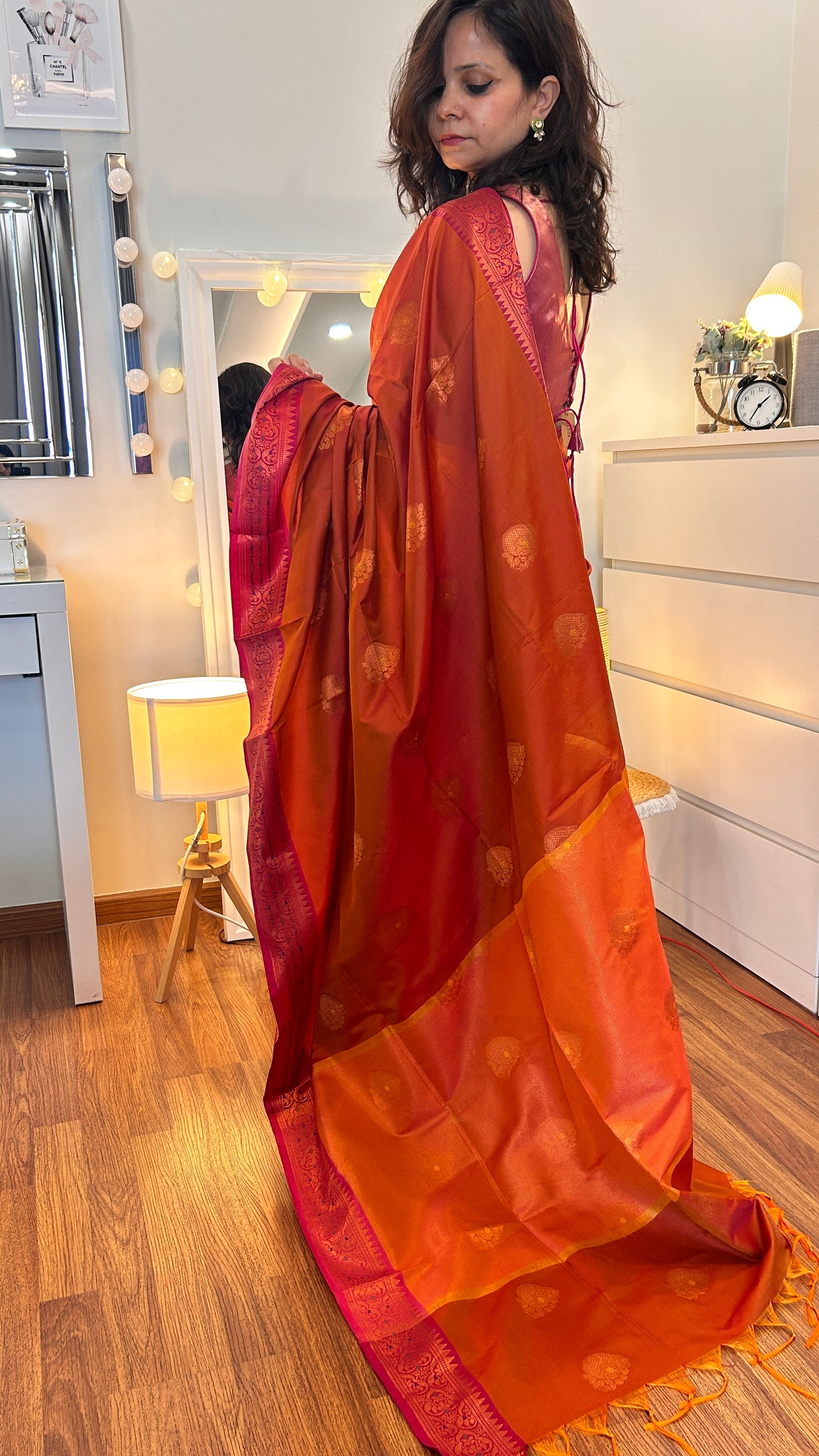 Regal Threads |Sunset Bloom